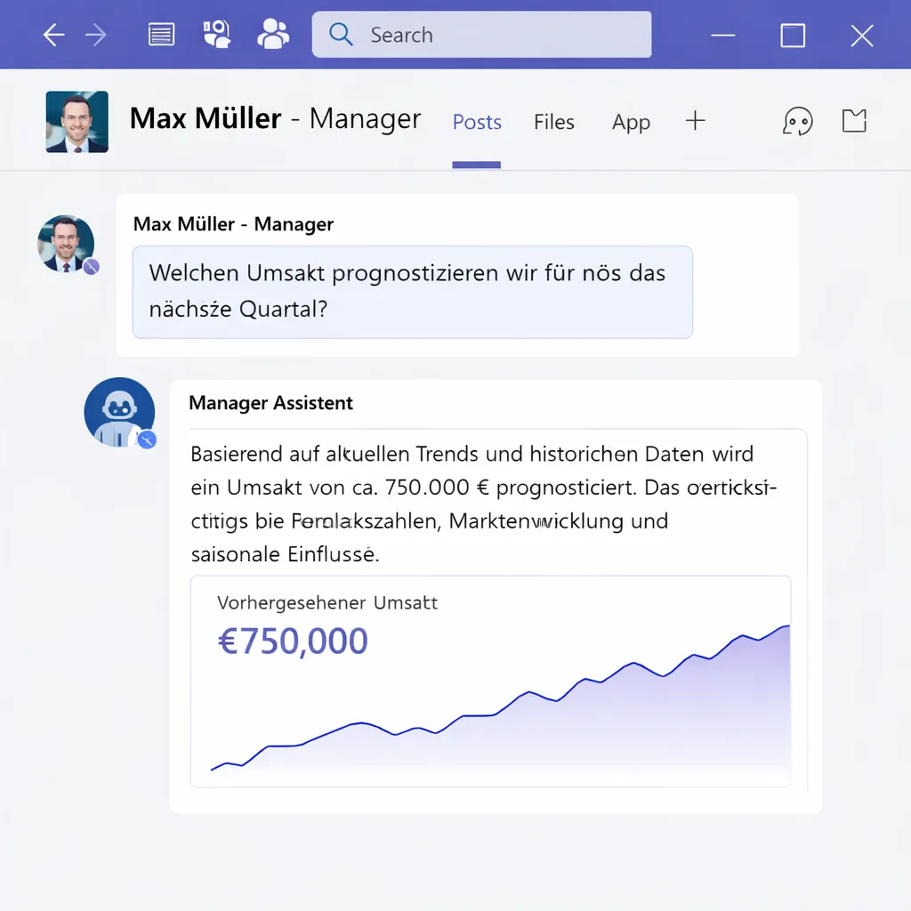 Mensch prüft und steuert Vorschläge eines digitalen Assistenten